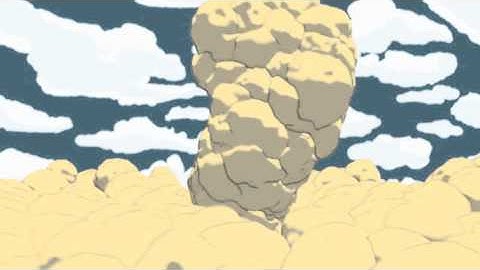 blender 3d Cartoon Animation explosion Particle