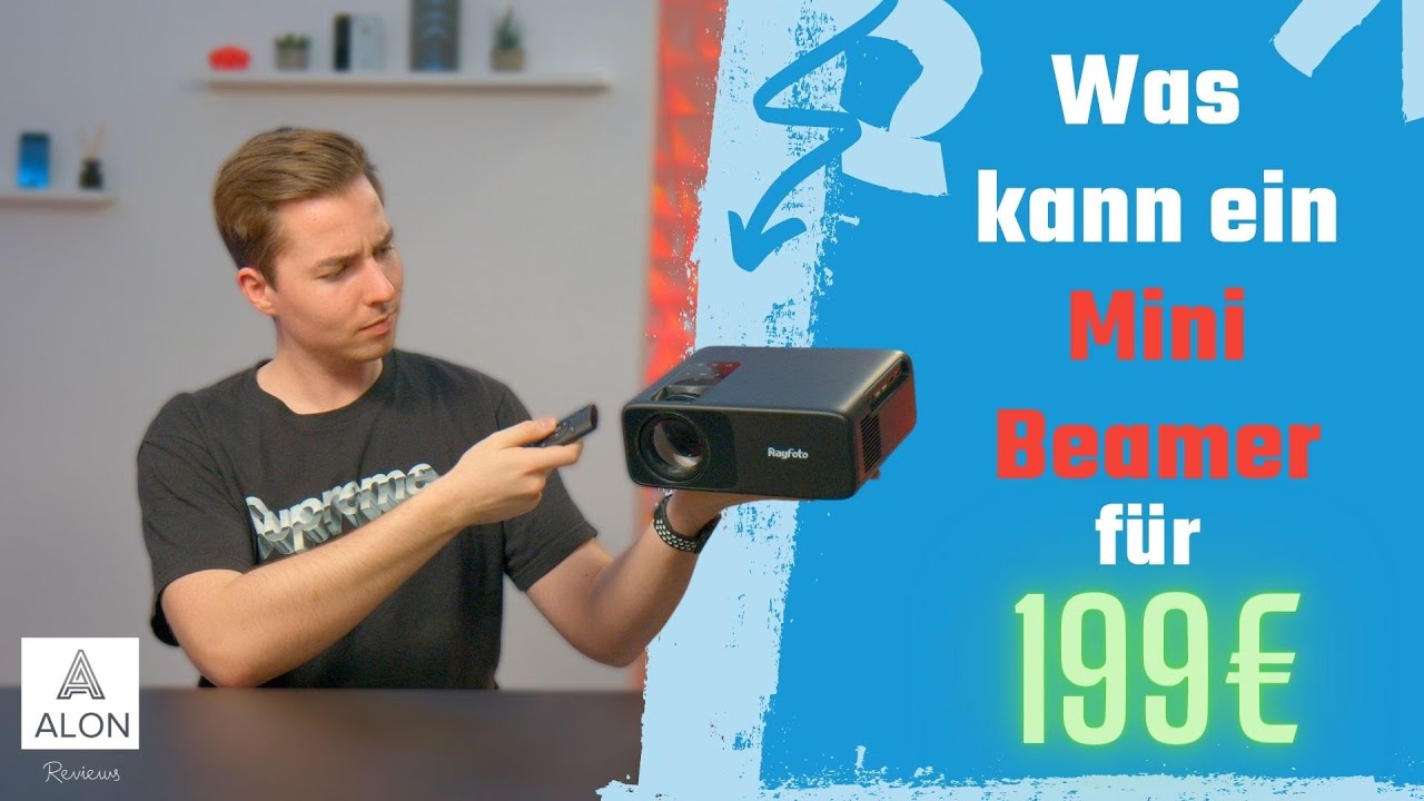 Was taugt ein Mini Beamer für unter 200€ ? Rayfoto Mini Beamer Review YouTube