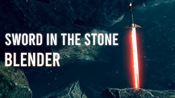 Sword in the Stone Scene in Blender