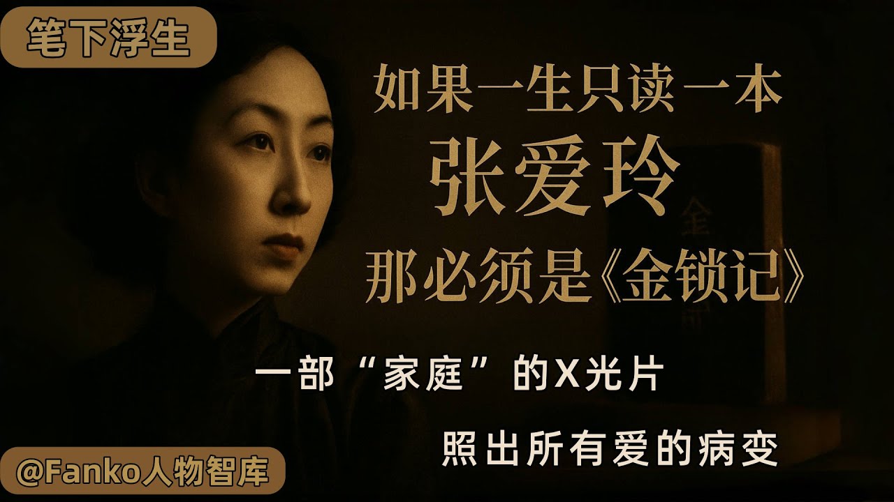 【万字精读】张爱玲《金锁记》：如果一生只读一本张爱玲的书，为什么必是它？