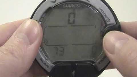 Original Suunto Vytec Dive computer (non-DS model) settings tutorial