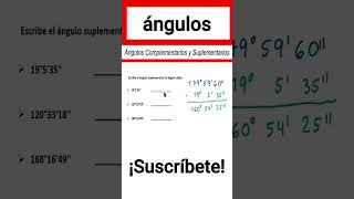 ✅👉Angulos suplementarios