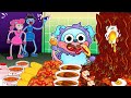 PJ Pug A Pillar ASMR MUKBANG   Fried Chicken, Black Bean Noodles Korean Food  🔥 Poppy Playtime