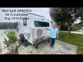 Mini-Split 6000 BTU air conditioner/heater in tiny RV.