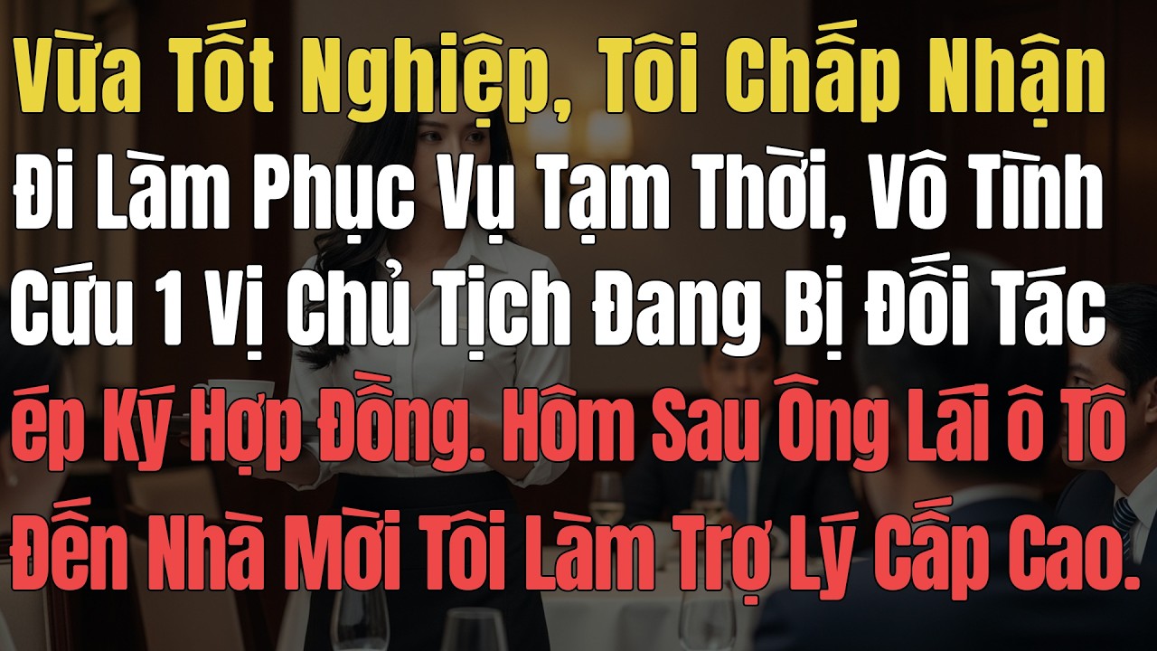Vừa Tốt Nghiệp, Tôi Chấp Nhận Đi Làm Phục Vụ Tạm Thời, Vô Tình Cứu 1 Vị Chủ Tịch Đang Bị ép Ký HĐ