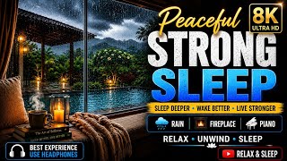 Rainy Night Serenity 🌧️ | Peaceful Relaxing Music & Soft Rain Sounds for Sleep
