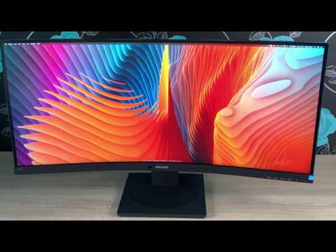 Philips 346B1C Curved UltraWide Monitor Unboxing