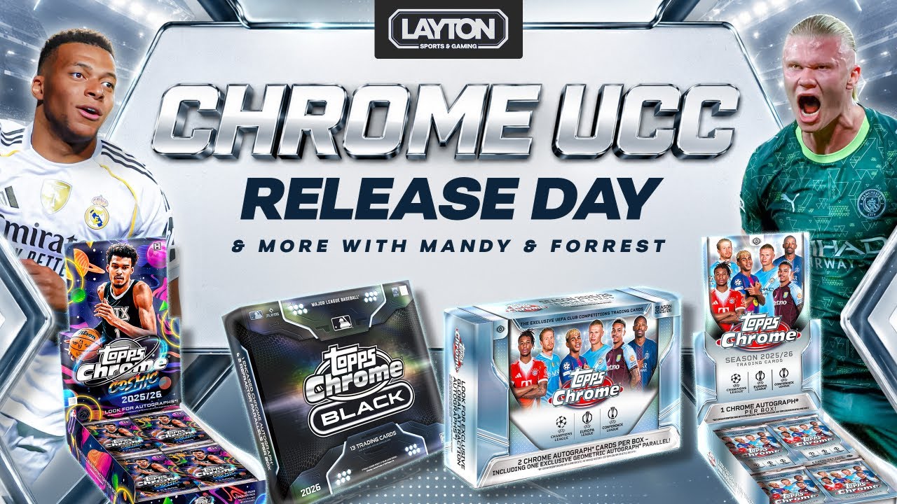 NEW RELEASE TODAY! TOPPS UCC CHROME SOCCER* CHROME BLACK BASEBALL