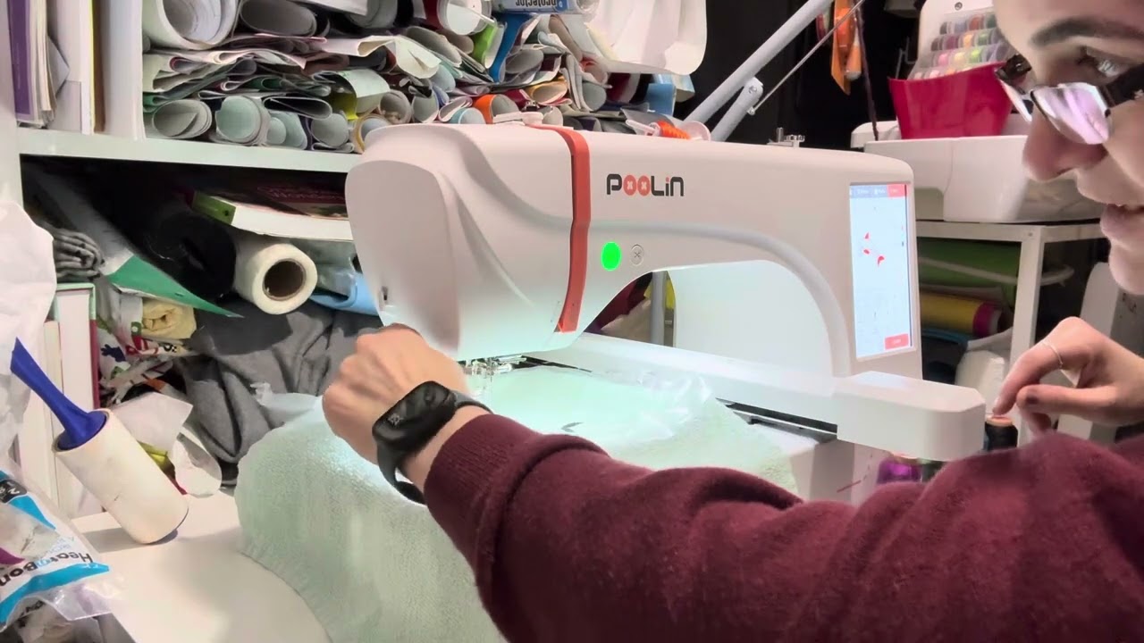 First projects embroidered on Poolin EOC06.