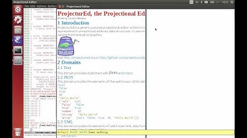 Formatted text + XML + JSON in one document