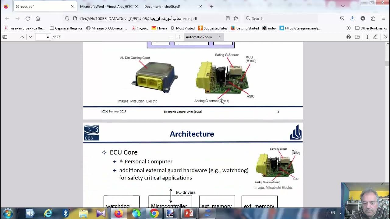 An introduction to block diagram of ECU Lesson 1 part 2 معرفی ابتدایی