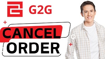 how to cancel G2G Order ? - ( Full Guide)