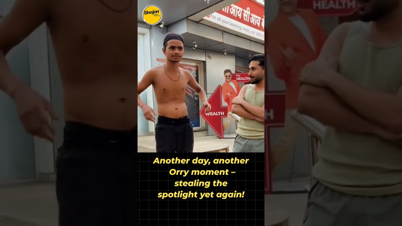 Another day, another Orry moment – stealing the spotlight yet again!