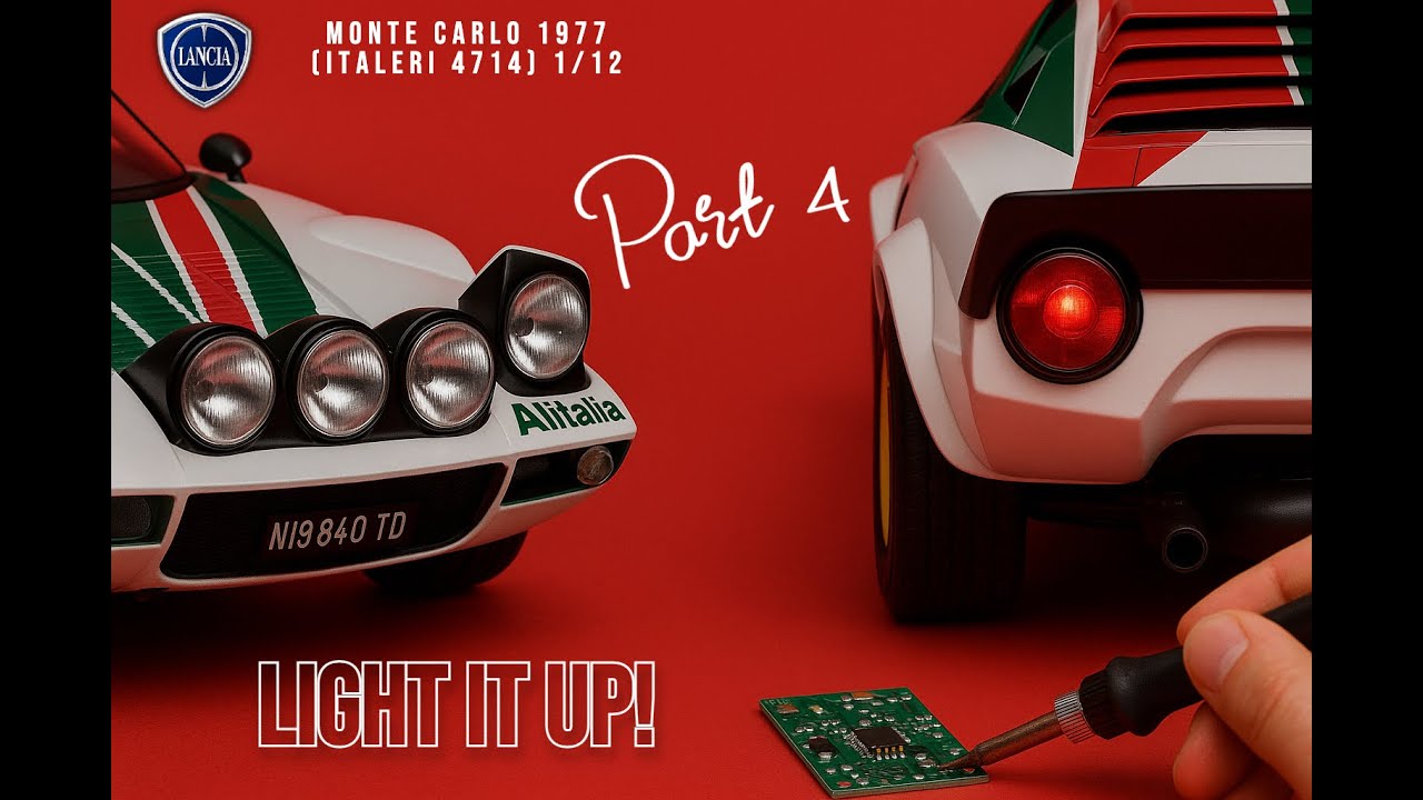 LIGHT IT UP! INSTALLING LIGHTS & HIDDEN LED BOARDS — LANCIA STRATOS HF GR.4  ITALERI 1/12 (KIT 4714)