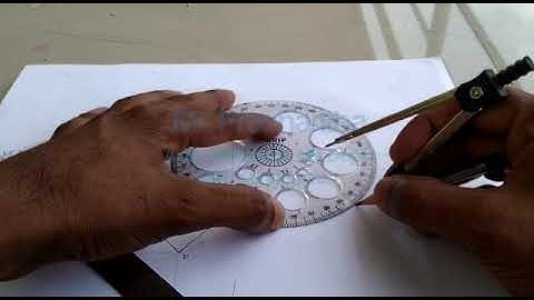 Engg Graphics - Projection of Planes Prob 09 Sketching By Prashantha Acharya, ME