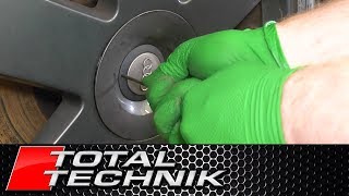 How to Remove Audi Wheel Centre Cap Cover - ALL MODELS WITH CLOSED CAPS - TOTAL TECHNIK