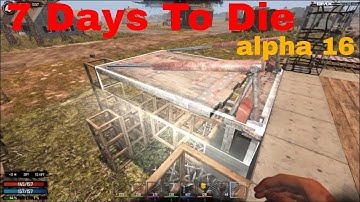 Lets Play 7 Days To Die Ep 42 installing the drawbridge