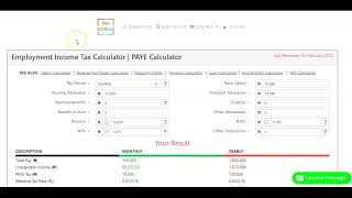 How to Calculate PAYE Income Tax Using Income Tax Calculator | PAYE Calculator screenshot 3