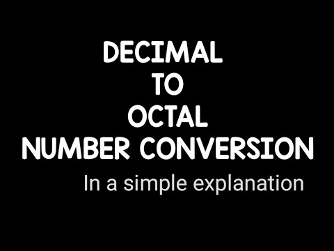 # DECIMAL TO OCTAL CONVERSION.