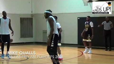 NBA G-League Guard Mike Qualls  Explodes  At The Dallas Pro-Am Playoffs!