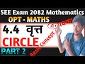 Circle Class 10 Opt Maths Part 2 || Equation Of Circle in Nepali ||SEE Exam || Basic Concept ||