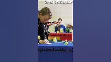 Pyraminx World Record 0.91 - Domink Gorny #shorts #youtube #ytshorts #dominikgorny