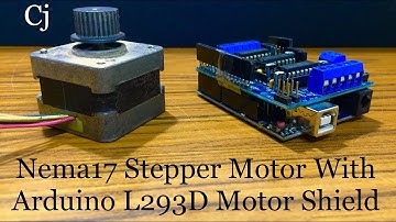 Nema17 Stepper Motor With L293D Motor Shield (Arduino)
