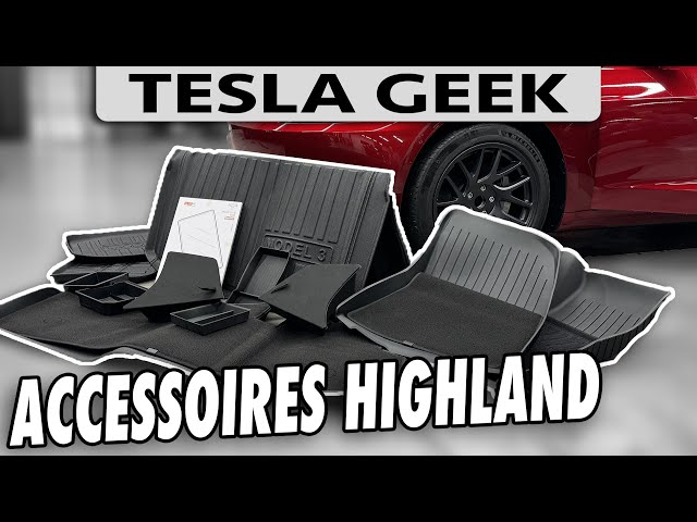 Accessoires pour Tesla Model 3 2024+ (Facelift Highland)