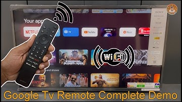 Sony Google Tv Remote Complete Use Demo With Remote Pairing Demo 2024 || KD-32W835 2024 Google Tv
