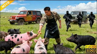A pig feeder turns out to be the strongest special soldier—he wipes out all the criminals instantly.