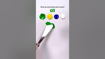 What color do mixed flags make? #paintmixing #colormixing #asmrart