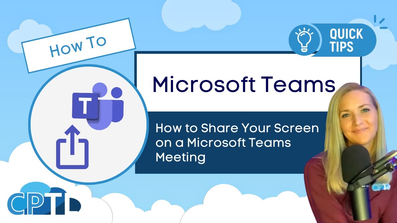HOW TO: Share Your Screen in a Microsoft Teams Meeting - YouTube