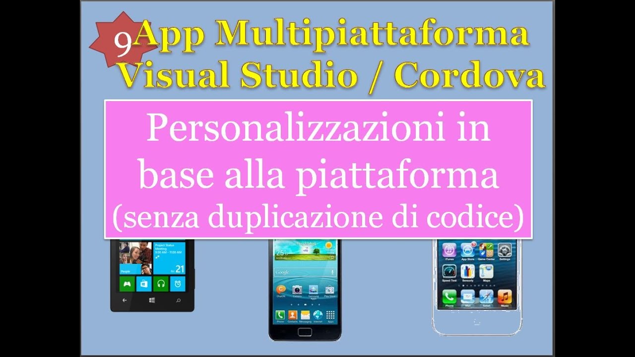 App Visual Studio / Apache Cordova ITA 9: personalizzazioni in base ...