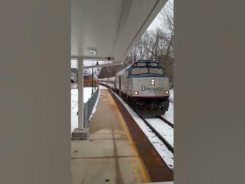 Amtrak Downeaster in Freeport ME heading South to Boston. #railway # ...