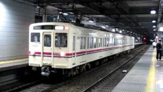 京王6000系6417F 錆取り列車飛田給発車