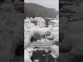 Watch ice leaps from frozen river in dramatic thaw event | #ice