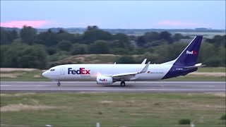 FedEx 737-800 - Takeoff at Liège Airport