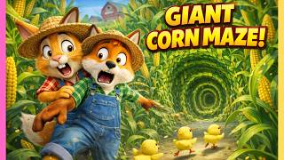 Ruby &amp; Finn GIANT CORN MAZE PANIC! 🌽 Funny Farm Adventure | Hindi Kids Cartoon