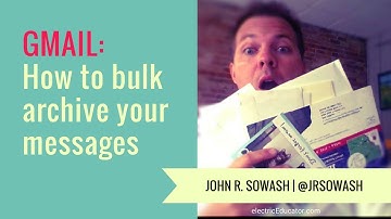Gmail Tip: How to bulk archive old messages using Gmail