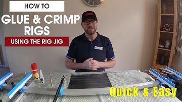 How to Glue & Crimp rigs, using the Rig Jig. Making rigs quick & easy. UK shore fishing.