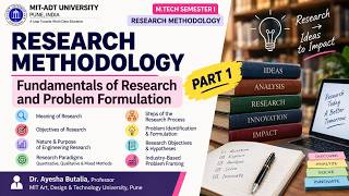 Research Methodology | Fundamentals of Research, Objectives & Problem Formulation | Part 1