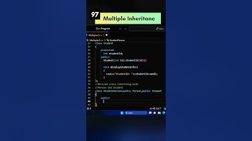 Multiple Inheritance | Code Leos#shorts#coding#programming#cpp