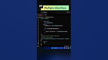 Multiple Inheritance | Code Leos#shorts#coding#programming#cpp