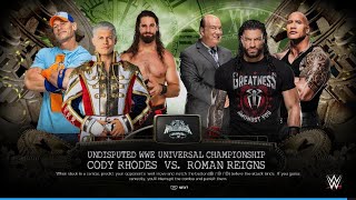 WWE 2K24 Cody Rhodes VS Roman Reigns bloodline Rules for the Undisputed Championship