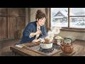Cooking Warm Miso Soup in a Traditional Farmhouse ❄️🍜 | Ghibli ASMR
