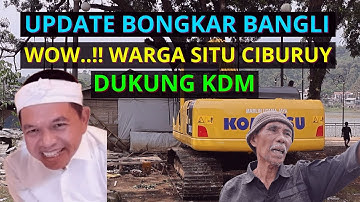 WOW..! KEREN PEMBONGKARAN BANGLI SITU CIBURUY DI LAKUKAN MANDIRI OLEH WARGA | EFEK KANG DEDI MULYADI