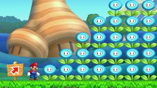 Can Mario Collect 999 Big Ice Flowers in New Super Mario Bros. U?