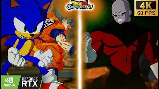 Sonic The Hedgehog U0026 Goku Vs Jiren  Dragonball Sparking Zero  Epic intense Mod Battle 4k 60fps