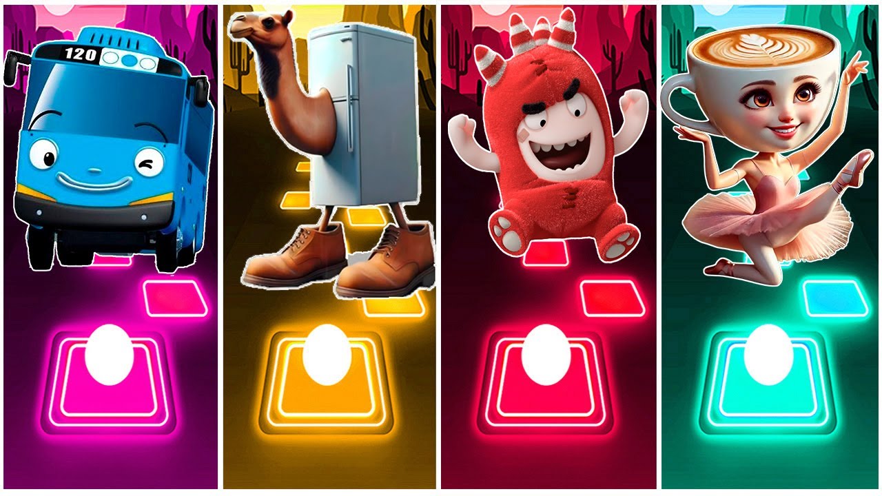 Tayo The Little Bus 🆚 Frigo Camelo 🆚 Oddbods Fuse 🆚 Balerina Capuchina. 🎶 Who Is Best?