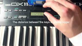 Yamaha DX11 stretch tuning